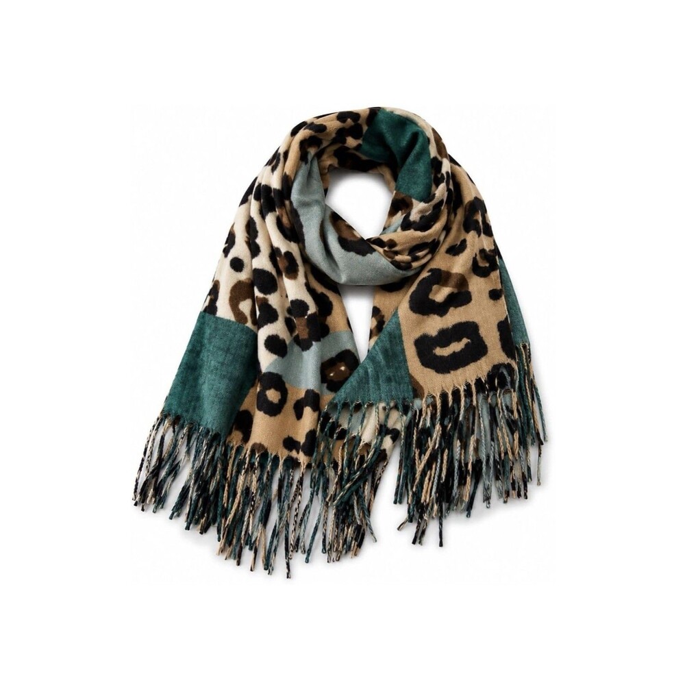 Women’s Leopard Print Scarf 62x28 Lightweight Chiffon Shawl Wrap Animal Print